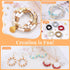 TsMADDTs Bracelet Making Kit, Friendship Bracelet Kit with Clay Beads, Glass Beads, Letter Beads with Golden Pendant and Elastic Strings for DIY C...