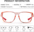 TOREGE Pink Safety Glasses For Women, Clear Safety Goggles Eye Protection With Anti-Fog And Anti-Blue Light Lens, Stylish Protective Eyewear For N...