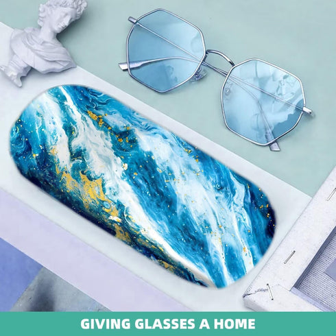 Eyeglasses Case, Durable Hard Shell Box Portable Protective Glasses Cover Box for Men and Women...