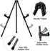 14" High Tabletop Instant Display Easel - Black Steel Small Desktop Easel Stand with Adjustable Holders for Paintings, Posters and Store Signs(1 P...