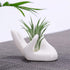 6 Pack Ceramic Air Plant Stand Holder, Hand Shape Tillandsia Airplant Container Pot Tabletop Plant Display Hand Racks for Home Office Decoration S...