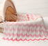 Baby Blanket Knitted Pink Chevron Soft Toddler Nursery Crib Throw Blankets Receiving Swaddle Blanket Stroller Cover for Boys Girls,40x30 inch...