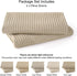 PHF 100% Cotton Waffle Weave Euro Shams 26" x 26", No Filling, 2 Pack Elegant Home Decorative Euro Throw Pillow Covers for Bed Couch Sofa, Khaki...