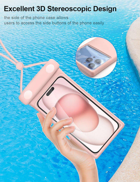 wellhouse Universal Waterproof Phone Pouch, Waterproof Phone Case Compatible for iPhone15 14 13 Pro Max XS Plus Samsung Galaxy S22 Cellphone Up to...