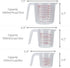 3 Pack Plastic Measuring Cups Mixing Pitcher for Cooking Baking DIY Craft Art Painting, Size of 1000ML/500ML/250ML...