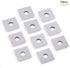 DLtools 12mm Carbide Inserts for Wood- (12mmX12mmX1.5mm)4-Edge Square Straight Carbide Insert Replacement Cutters for Woodworking Lathe Turning To...