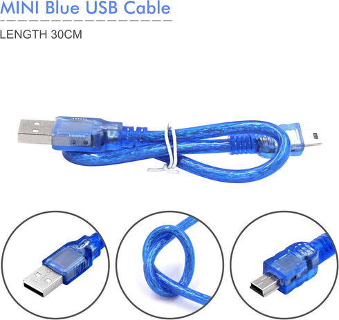 Nano V3.0, Nano Board ATmega328P 5V 16M Micro-Controller Board Compatible with Arduino IDE (Nano x 3 with USB Cable)...
