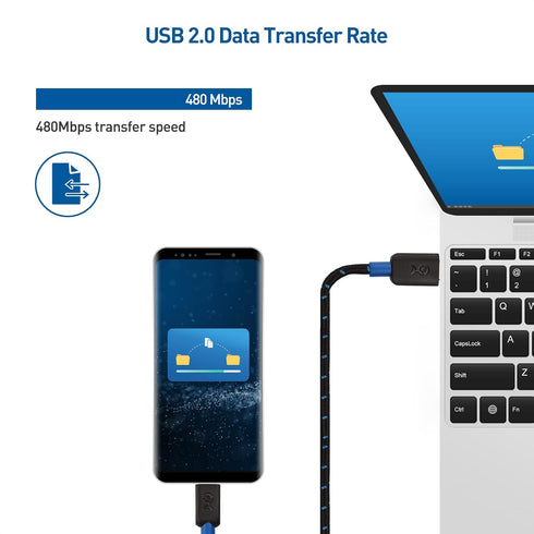 Cable Matters Braided USB C to Micro USB Cable 6.6 ft (Micro USB to USB-C Cable, USB Type C to Micro USB Cable) Black......