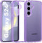 Cover for Samsung Galaxy S24 Case, Non-Yellowing Hard PC Back, Slim Thin Soft Edge Shockproof Phone Case Accessories for S24, Purple...
