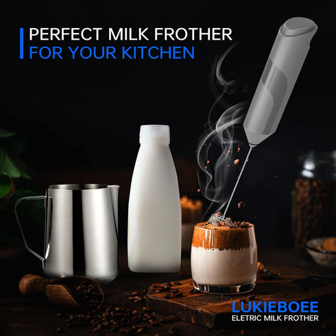 Milk Frother Handheld, Coffee Gifts for Women Men, 2023 Electric Hand Mixer Matcha Whisk Christmas Coffee Gifts for Women, Blend stick for Coffee ...