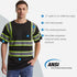 SKSAFETY High Visibility Professional Level T-Shirts Quick Dry Class 3 Safety Shirts for Men?Women, Reflective Short Sleeve Breathable Birdeyes T-...