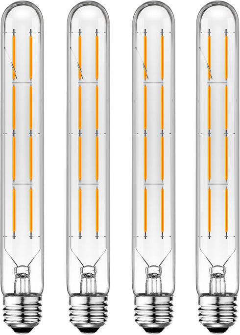 XININSUN T10 Led Bulbs,Long Tubular Led Light Bulbs, E26 Dimmable Tubular Bulb,Equivalent 75 Watt, E26 Edison Style Vintage LED Filament Light Bul...