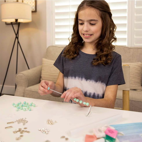 Hapinest Make Your Own Clay Jewelry Arts and Crafts Kit for Girls Gifts Ages 8 9 10 11 12 Teen Years Old and Up - 3 Bracelets and 3 Necklaces...
