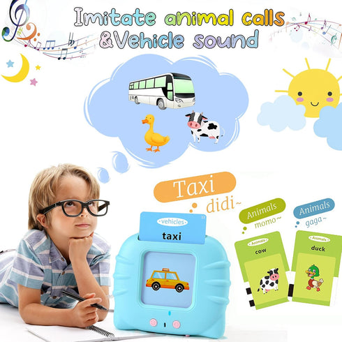 FREE TO FLY Talking Flash Cards for Toddlers 2-4 Years: 384 Sight Words Speech Therapy Toys Learn Alphabet ABC Letters Colors Number Shapes Animal...