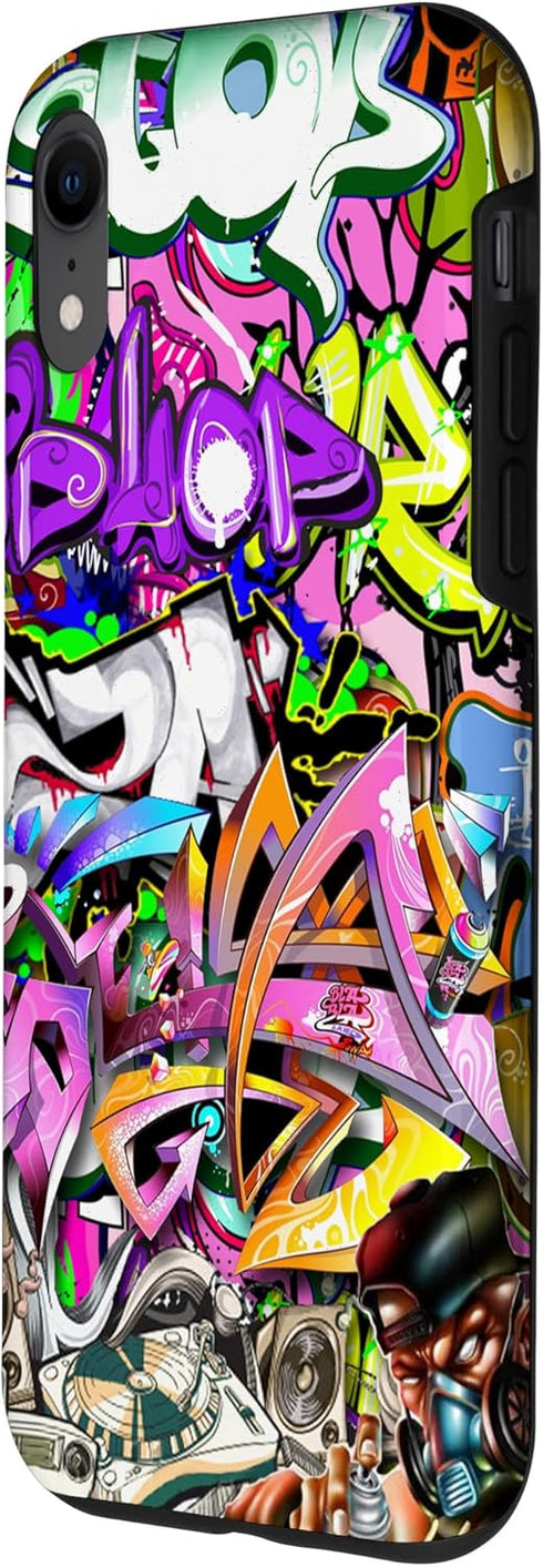 iPhone XR Graffiti Street Art, Colorful Urban hip hop Case...