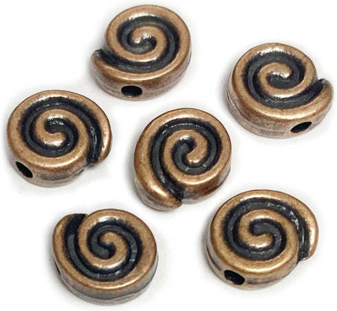 Tibetan Copper Spacer Beads for Jewelry Making Flat Beads for Jewelry Making Supplies for Adults Small Seed Beads for Necklace Earring Bead Bracel...