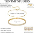 Bracelet for Women Gold Layered Set 14K Gold Filled Stackable Bracelets Trendy Figaro Satellite Chain Cuban Link Minimalist Dainty Bracelet Tennis...