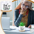 Teachers Appreciation Gift Thank You for Helping Me Grow Gifts Succulent Pots Ceramic Flower Planter Pot with Bamboo Tray White Teacher Plant Pots...