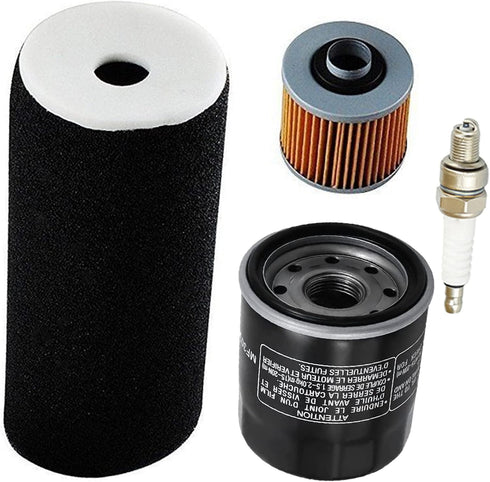 LIYYOO 1UY-14451-00-00 Air Filter Oil Filter Spark Plug Kit, Compatible with Yamaha Grizzly 660 YFM660 4x4 2002-2008 YFM660 Air Filter...