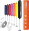 Handheld Milk Frother, Battery Operated Electric Foam Maker and Mixer for Drinks (Black)...
