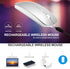 Rechargeable 4 Modes Bluetooth Mouse/Bluetooth 3.0/5.2+USB-2.4G/Type-C,Bluetooth Mouse for MacBook pro/MacBook air/Laptop/iMac/ipad/Notebook/pc (S...
