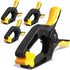 6 inch Spring Clamps Heavy Duty - 4 Pack Large Plastic Clamps for Woodworking, Crafts, Backdrop and Pool Cover with 3 inch Mouth Opening - Rust Fr...