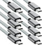 10-Pack Micro USB Cable Android Charger 5FT, Unbreakable Micro USB Charging Cable, Fast Charging Cords Android Nylon,-Silver...