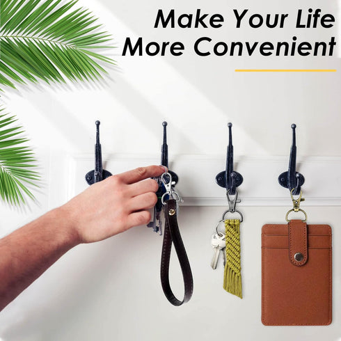 Swivel Clasp Hooks, Anezus 80Pcs Key Chain Clip Hooks, D Ring Clip Lanyard Hardware for Keychain Making, Lanyard Making, Purse Hardware, DIY Craft...