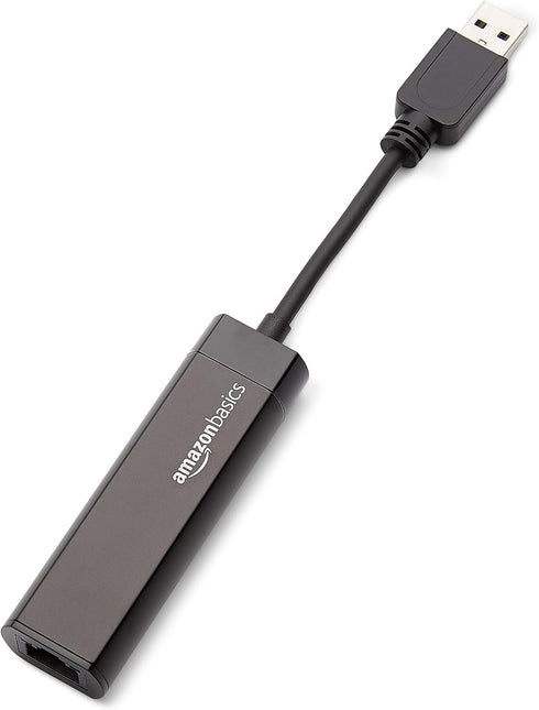 GiveAbay Basics USB 3.0 to 10/100/1000 Gigabit Ethernet Internet Adapter, Black...