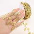 Gold Leaf Ribbon 10Yards Leaves Trim Rope Artificial Leaf Ribbon for Garland Gift Wrapping Party Wedding Home Decorations...