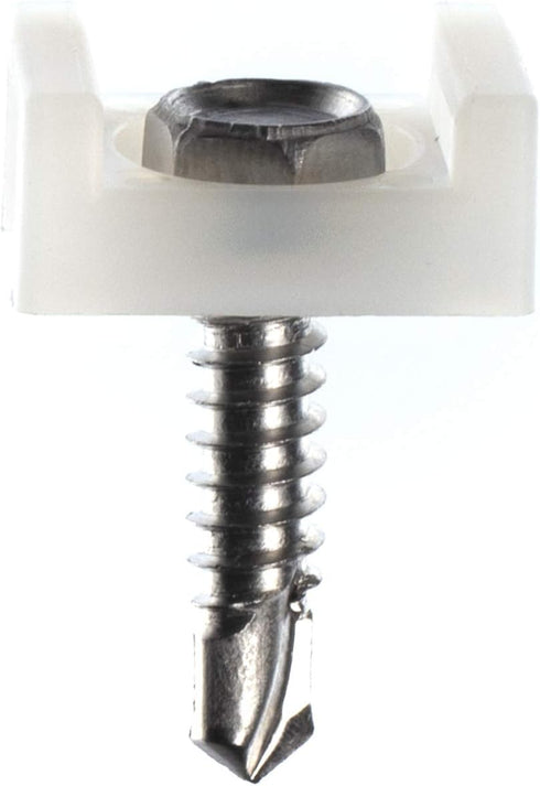 THE CIMPLE CO Cable Tie Base Saddle Mount Wire Holder Organizer - Wire Bundle Zip Tie Mounting Block - White - 100 Pack...