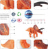 12PCS Realistic Mini Dinosaur Toy Set for Dino Party Cupcake Toppers Dinosaur Figures 3 Inch for Girls Boys Kids Toddlers Birthday Gift...
