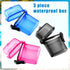 Outus 3 Pieces Waterproof Case ID Card Holder with Floating Sports Case Locker with Hanging Ring and Rope (Rose Blue Black,4.72 x 2.95 x 1.57 Inch...