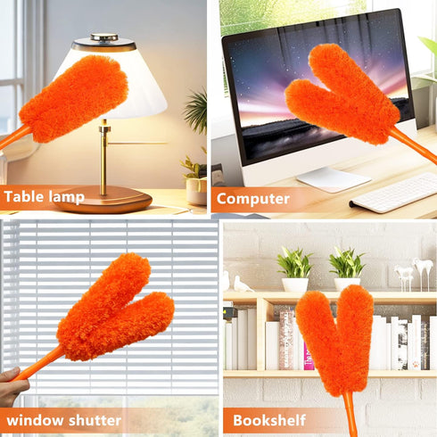 16 inch Microfibre Feather Duster, Big Microfibre Duster Make Home Cleaning More Efficient and Easy, Cleaning Tool for Office, Fan, Car, Computer,...