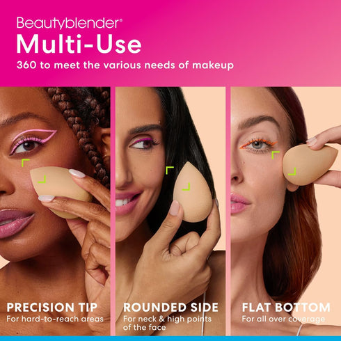 Beautyblender® | Nude Beige Beauty Blender Makeup Sponge, Super-Soft Foam Easily Blends Foundations, Powders & Creams, Made in USA, Reusable, Wash...