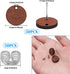 Wood Earring Studs for Jewelry Making,100Pcs Wooden Earrings Findings Flat Round Earring Posts with Loop Wooden Earring Pin Stud Bulk with Butterf...