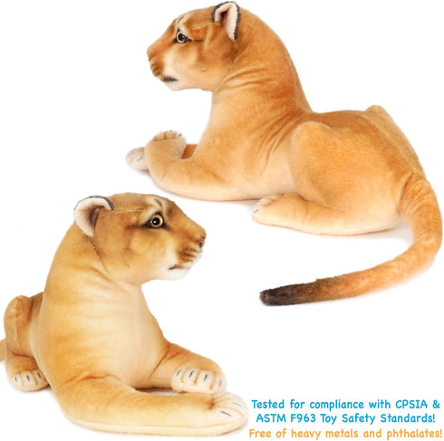 VIAHART Monique The Mountain Lion - 18 Inch (Tail Measurement Not Included) Stuffed Animal Plush - by TigerHart Toys...