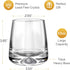 Mofado. Crystal Whiskey Glasses - Modern - 11oz (Set of 2) - Perfect Weight and Sturdy/Barware for Scotch, Bourbon, Manhattans, Old Fashioned Cock...