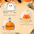 4" Halloween Cookie Cutters Set for Baking - Pumpkin, Ghost and Candy Corn Shape Large Stainless Steel Holiday Cutter...