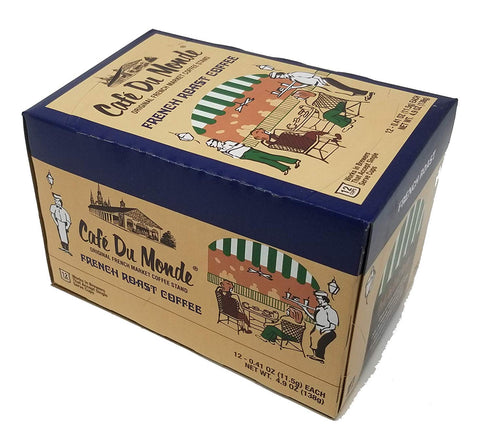 Cafe Du Monde Coffee French Roast Single-Serve Cup Pods, 12 Count...