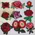 Qingxi Charm 24pcs Assorted Flowers Sewing on/Iron on Embroidered Patches Clothes Dress Hat Pants Shoes Curtain Bag Wallet Sewing Decorating DIY C...
