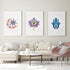 Louise Maelys 3 Set Tarot Evil eye Embroidery Kits for Beginners,Adults Starter Cross Stitch Kit DIY Needlepoint Kits with hamsa hand sun moon lou...