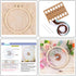 Full Range of Embroidery Starter Kit with Pattern, Cross Stitch Kit Including Clear Organza Stamped Embroidery Fabric with Pattern,Plastic Embroid...