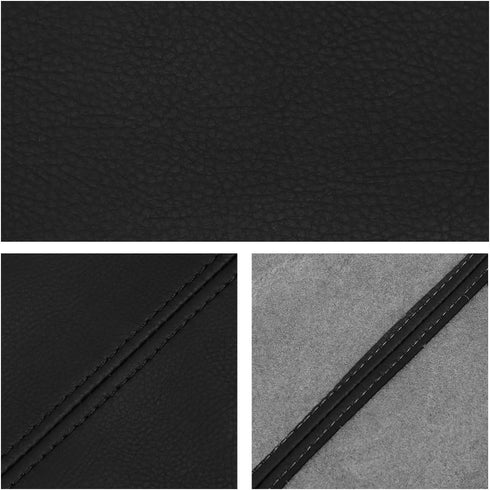 X AUTOHAUX Pair Synthetic Leather Car Front Door Panels Armrest Cover Black for Honda CR-V 07-12...