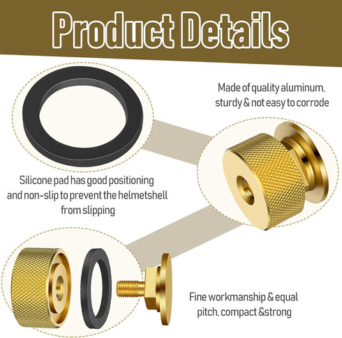 2 Pairs Welding Hood Helmet Pipeliner Fasteners Aluminum Pipeliner Welding Helmet Accessories Headgear Replacement Parts Accessories Screws Flip H...