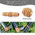 28 Pieces Drip Irrigation Fittings Kit for 1/2 Inch Tubing, 7 Couplings, 7 Tees, 7 Elbows, 7 End Cap Plugs, Barbed Connectors for Rain Bird, Compa...