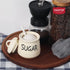 HAOTOP Porcelain Sugar Bowl with Lid and Spoon 12oz (Beige)...