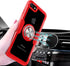 SORAKA Clear Case for iPhone SE 2022/iPhone 8/iPhone 7 with Ring Holder,Slim Fit Case Transparent Hard PC Cover iPhone SE 2020 Case with Metal Pla...