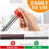 6 Pieces Copper Pipe Cleaners Include 12 Inch, 34 Inch, 1 Inch Handy Sized Plumber, Tube Cleaning Brush for Copper, Red Different Size Copper Pipe...