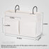 Bedside Caddy White Bedside Hanging Storage Basket Bed Caddy for Headboards Bunk Dorm Rooms Crib Beds Rails Organizer (White)...